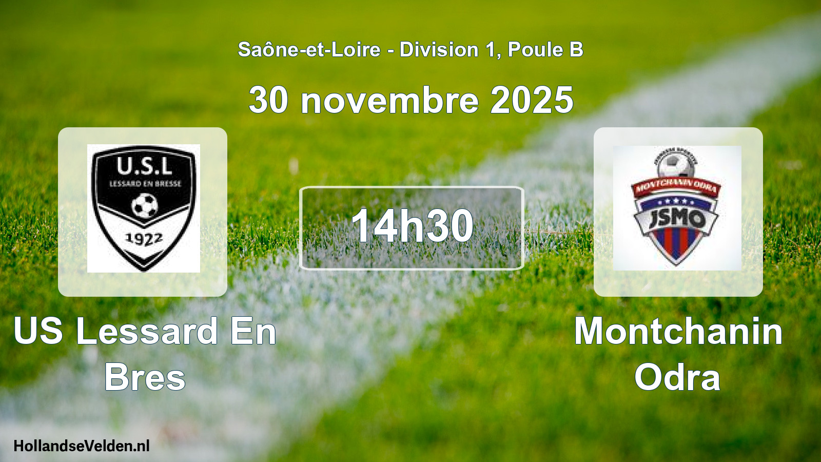 Scheduled Match: US Lessard En Bres - Montchanin Odra (30 November 2025)