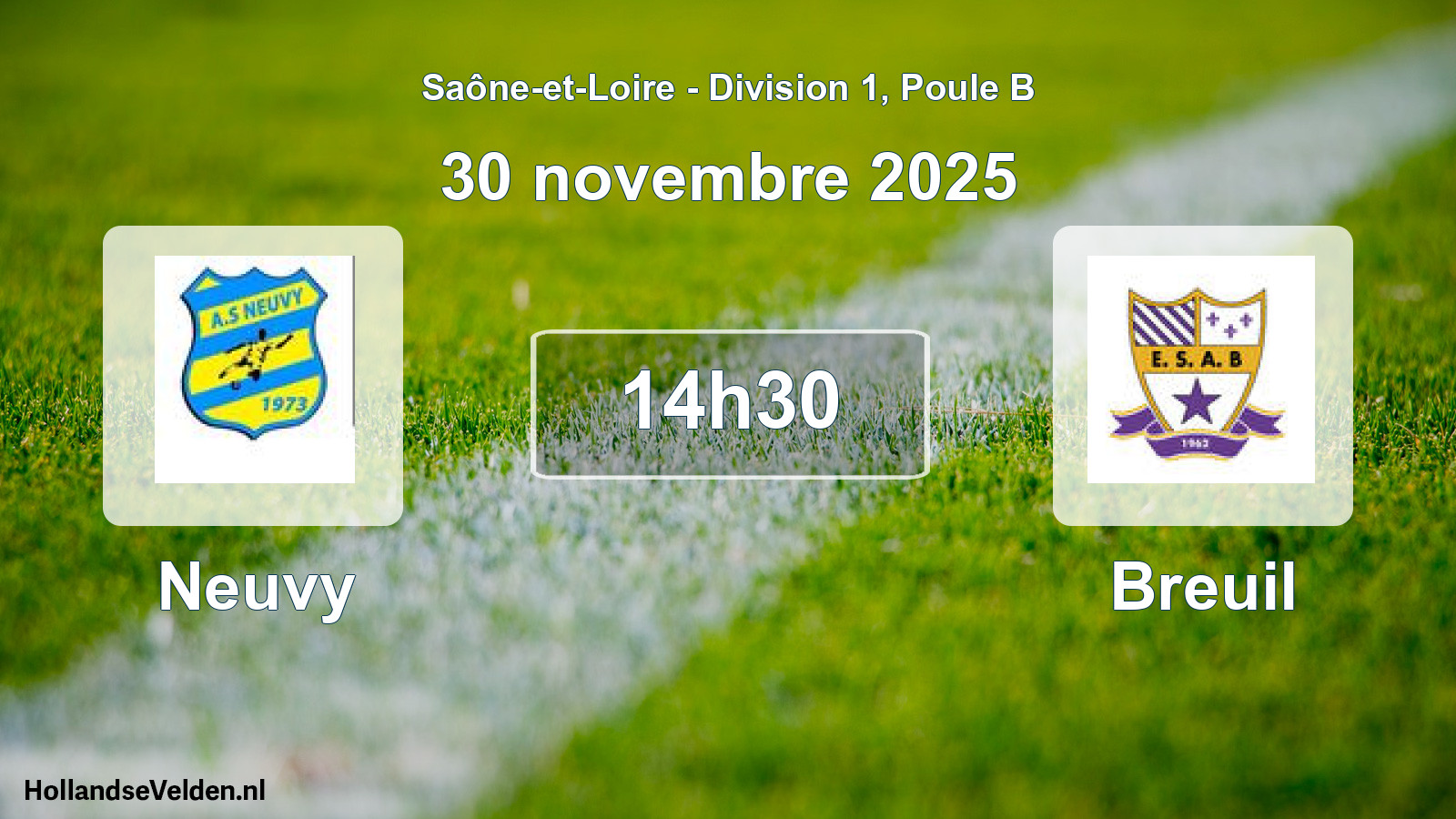 Geplande wedstrijd: Neuvy - Breuil (30 november 2025)