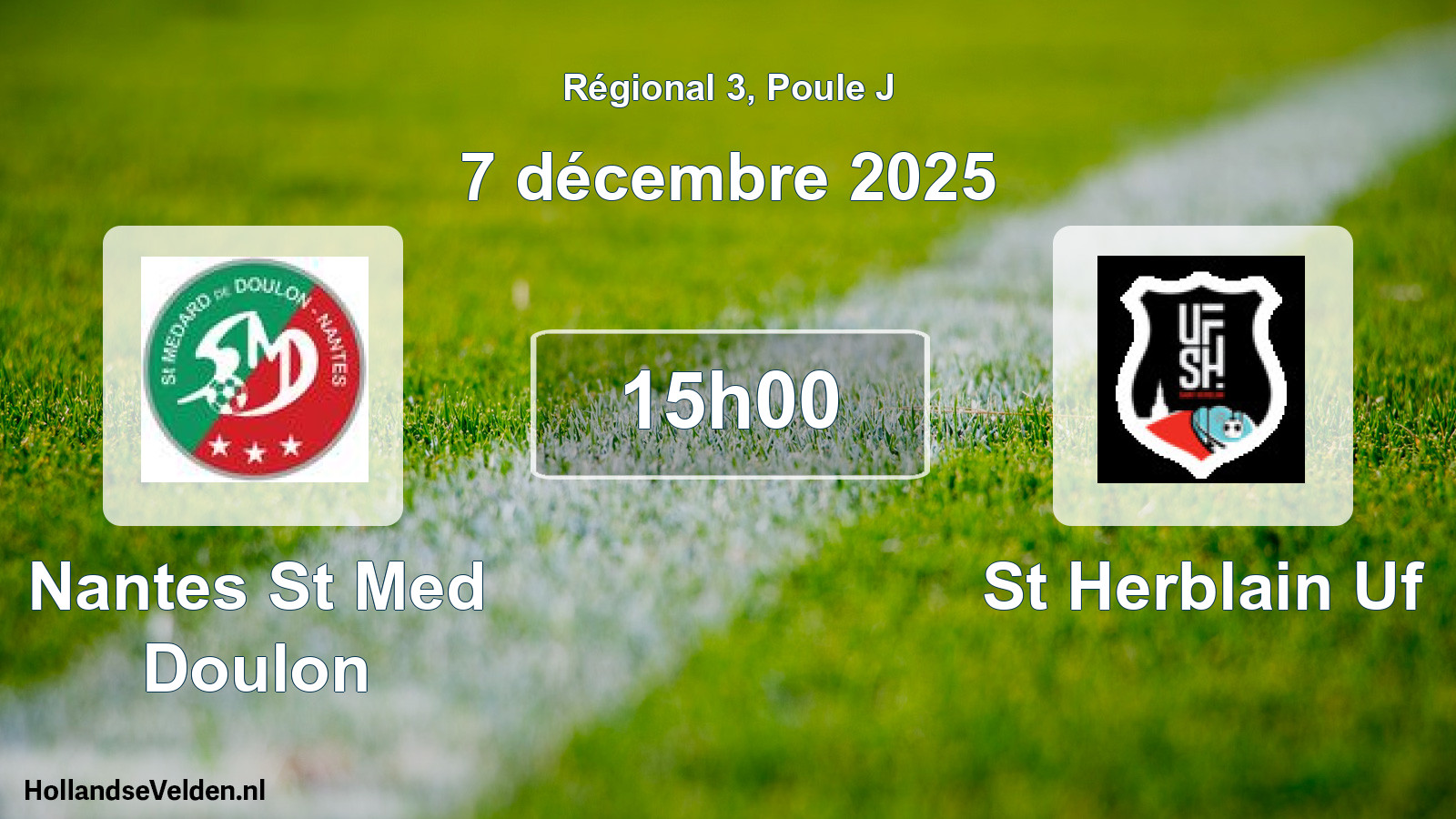 Geplande wedstrijd: Nantes St Med Doulon - St Herblain Uf (7 décembre 2025)