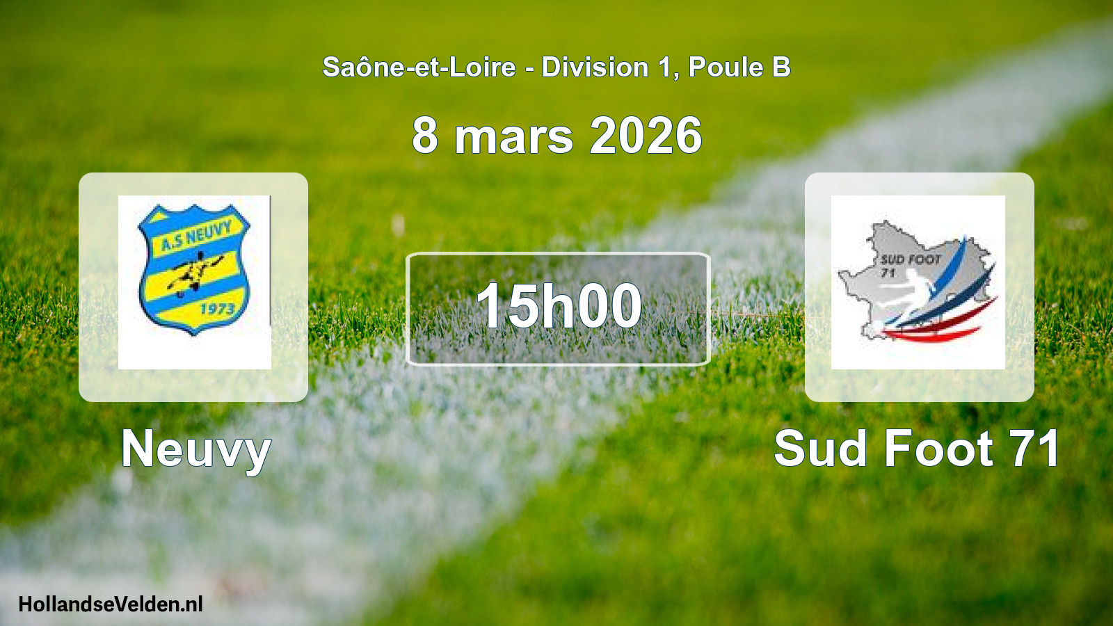 Scheduled Match: Neuvy - Sud Foot 71 (8 March 2026)