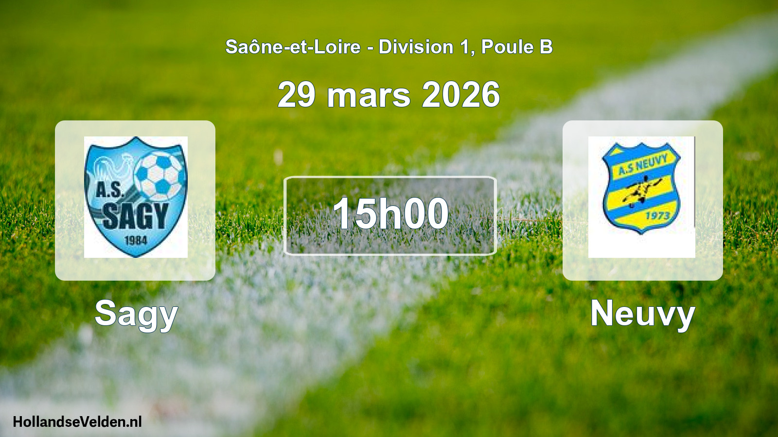 Scheduled Match: Sagy - Neuvy (29 March 2026)