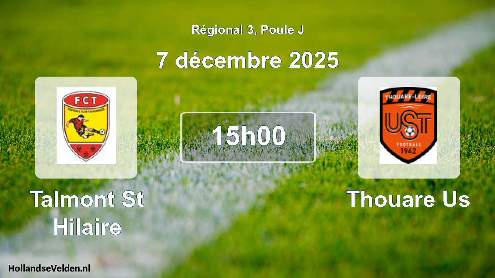 Geplande wedstrijd: Talmont St Hilaire - Thouare Us (7 décembre 2025)