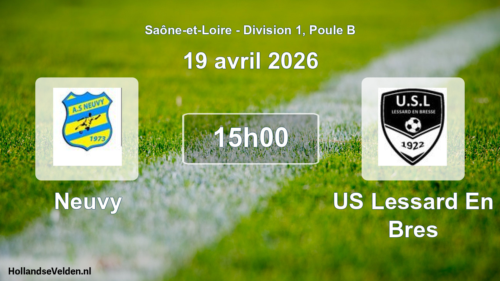 Match programmé: Neuvy - US Lessard En Bres (19 avril 2026)