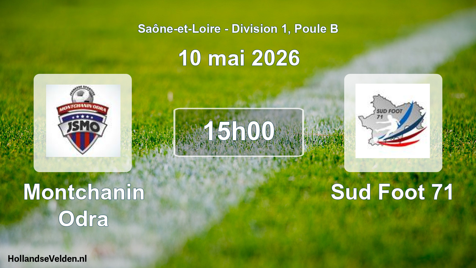 Geplande wedstrijd: Montchanin Odra - Sud Foot 71 (10 mei 2026)