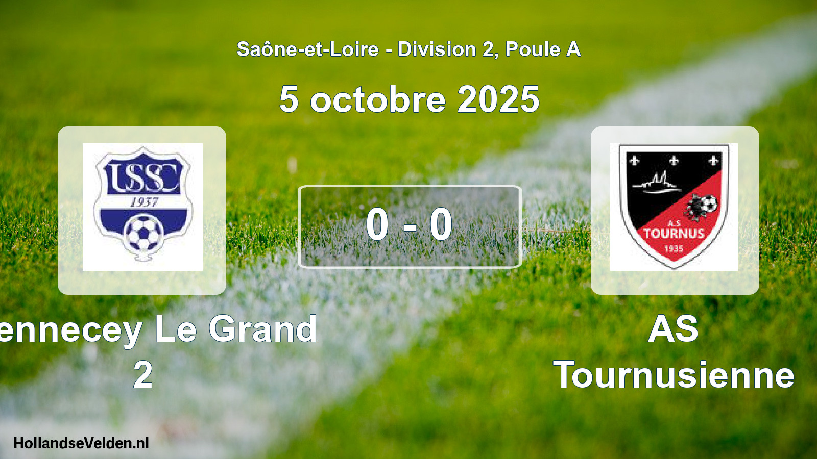 Match joué: Sennecey Le Grand 2 - AS Tournusienne 0 - 0 (5 octobre 2025)