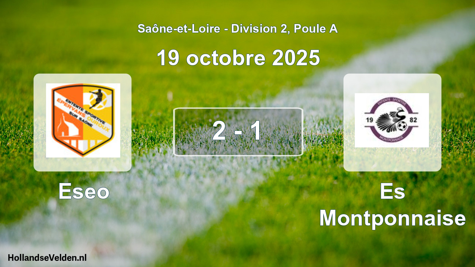 Match joué: Eseo - Es Montponnaise 2 - 1 (19 octobre 2025)