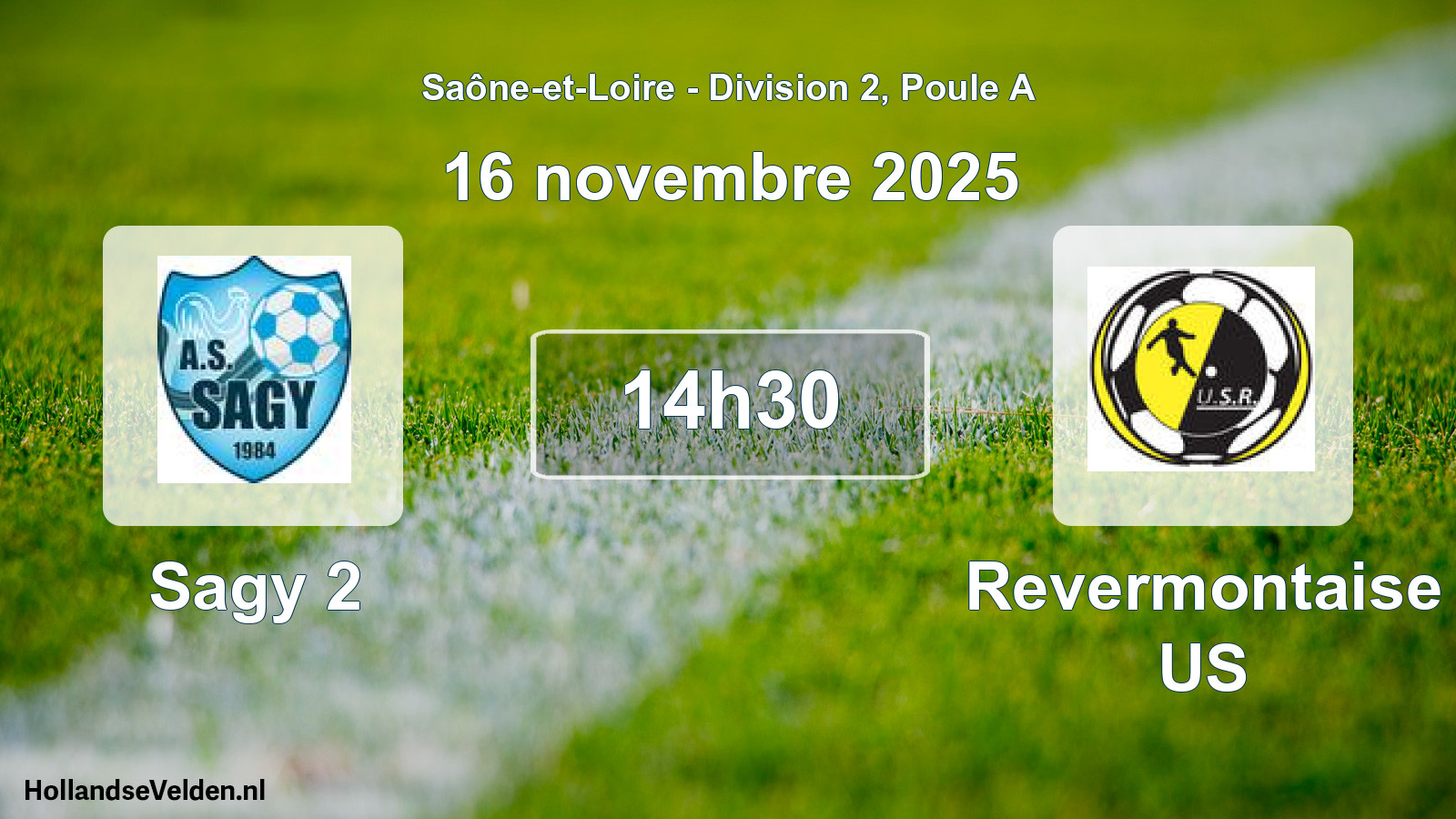 Scheduled Match: Sagy 2 - Revermontaise US (16 November 2025)