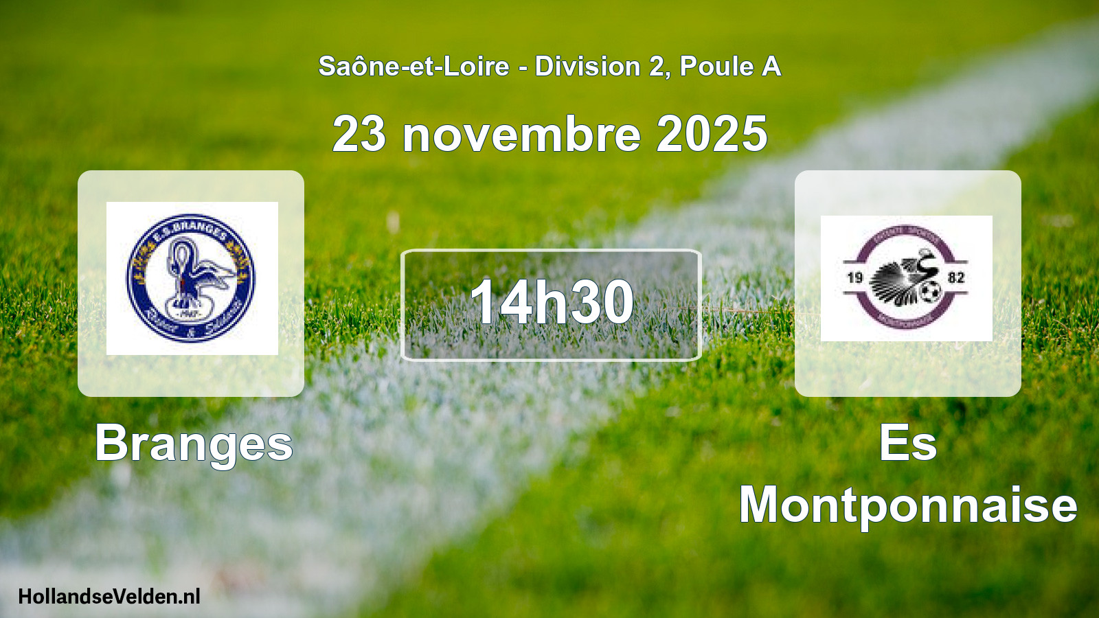 Geplande wedstrijd: Branges - Es Montponnaise (23 november 2025)