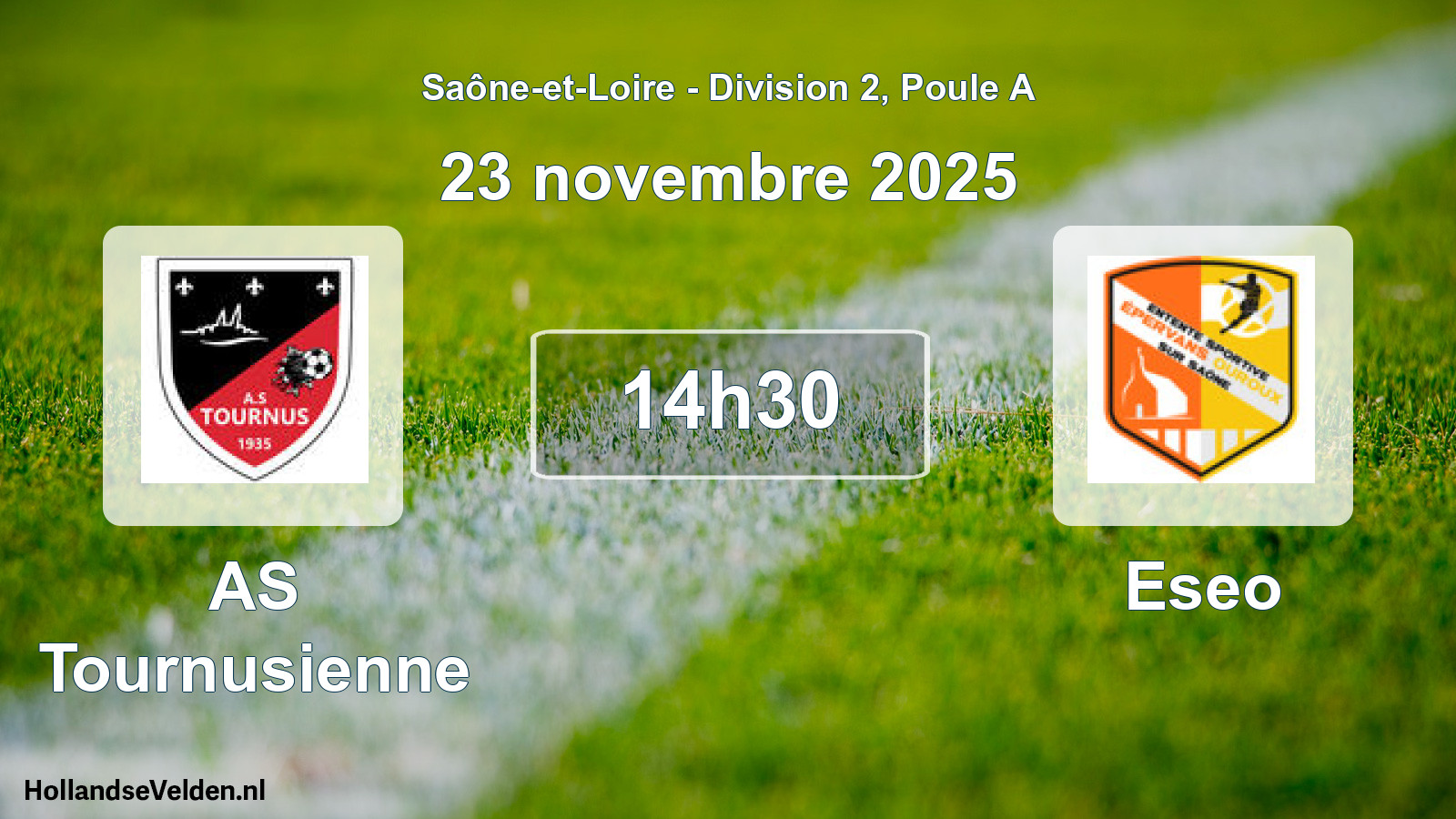 Scheduled Match: AS Tournusienne - Eseo (23 November 2025)