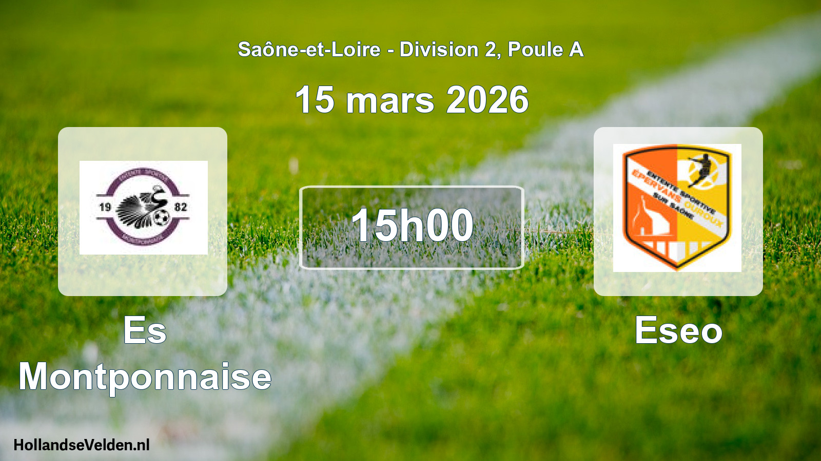 Scheduled Match: Es Montponnaise - Eseo (15 March 2026)