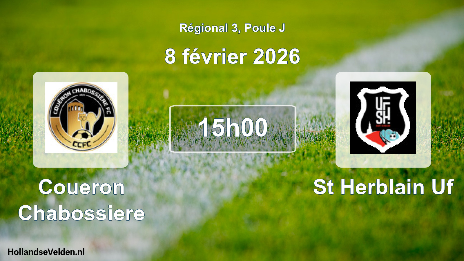 Scheduled Match: Coueron Chabossiere - St Herblain Uf (8 February 2026)