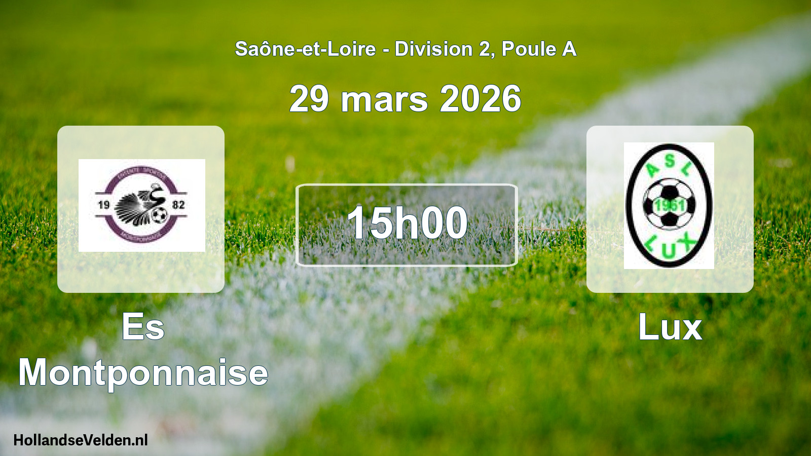 Scheduled Match: Es Montponnaise - Lux (29 March 2026)