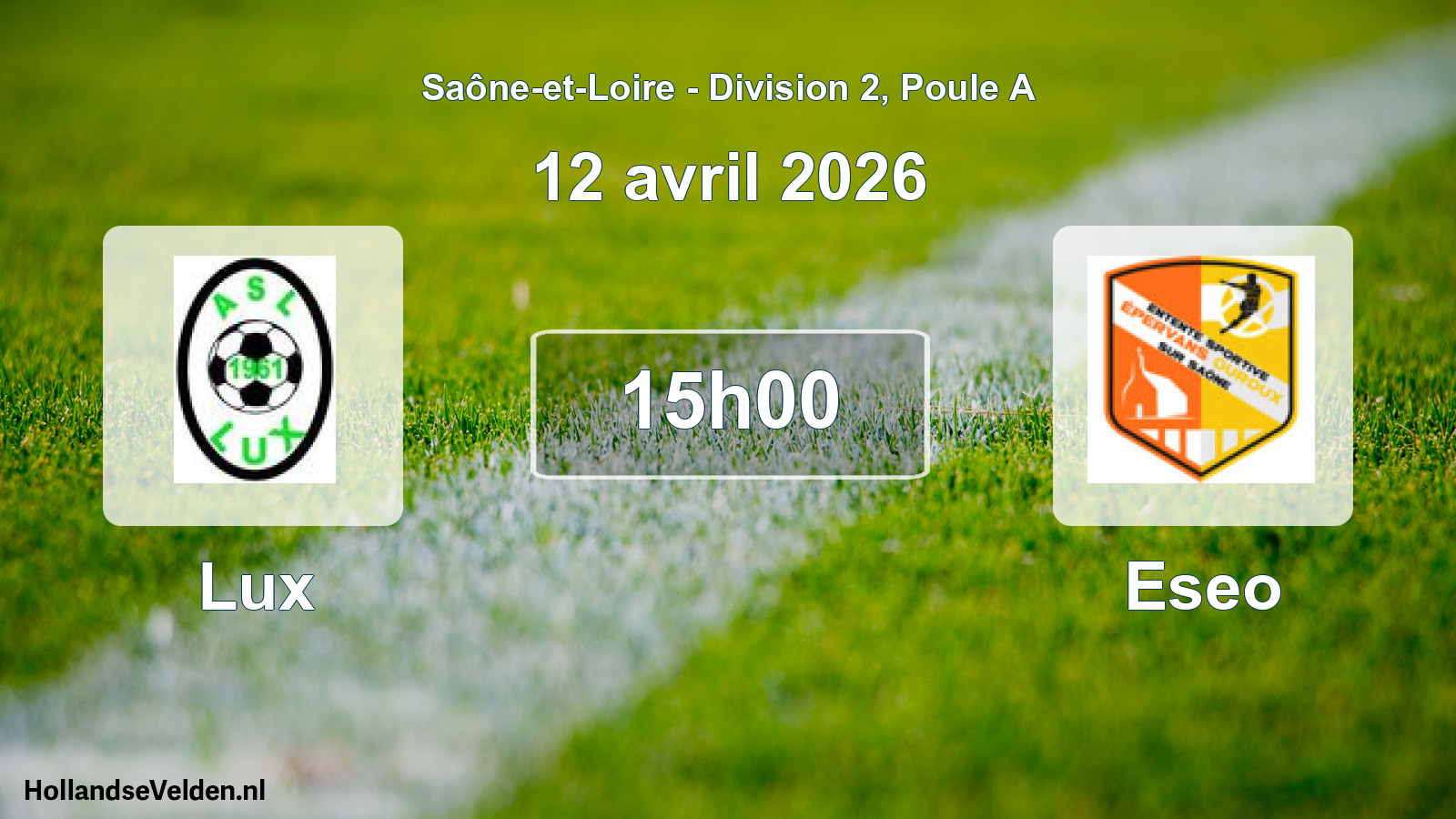 Scheduled Match: Lux - Eseo (12 April 2026)