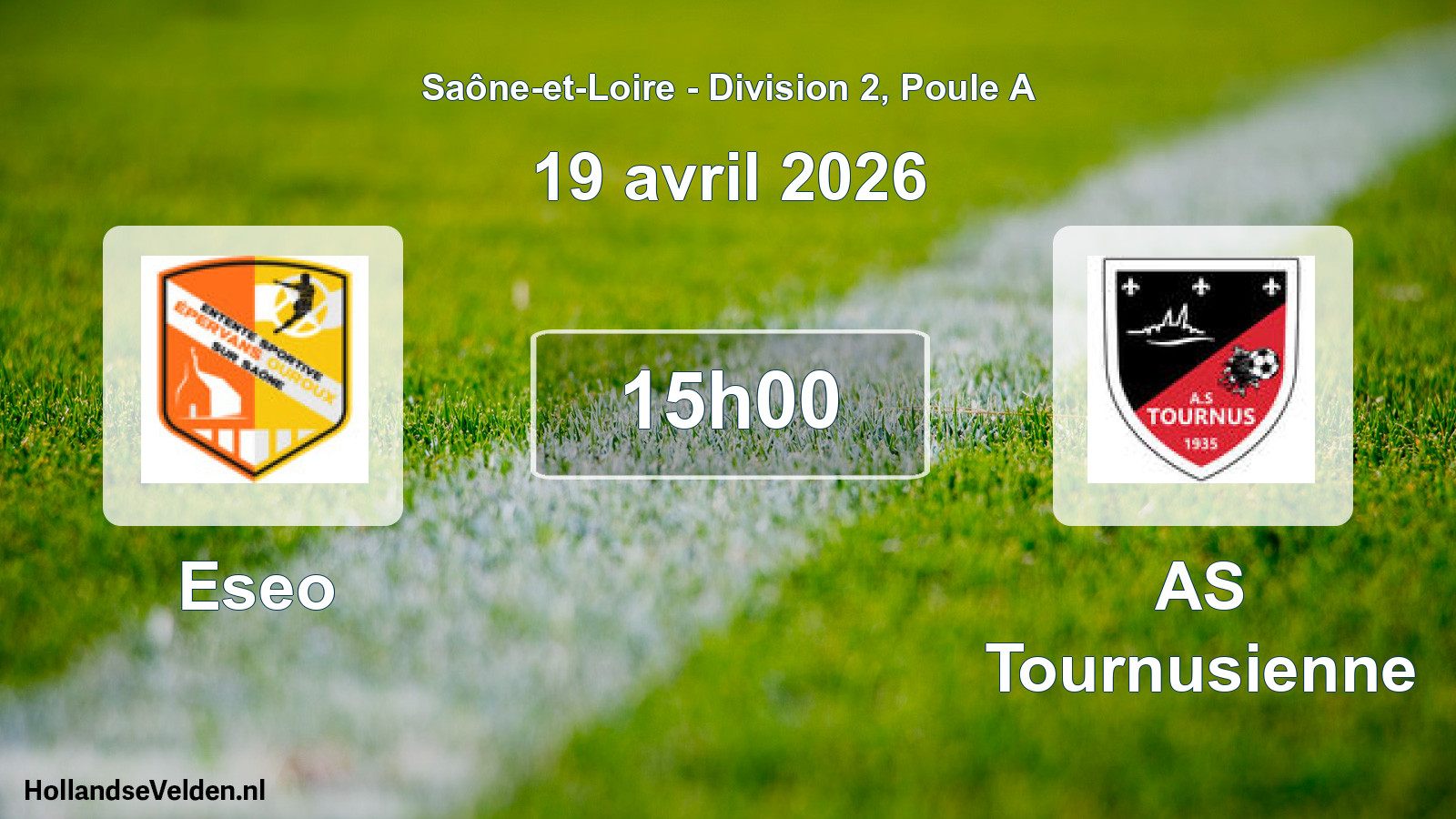 Scheduled Match: Eseo - AS Tournusienne (19 April 2026)