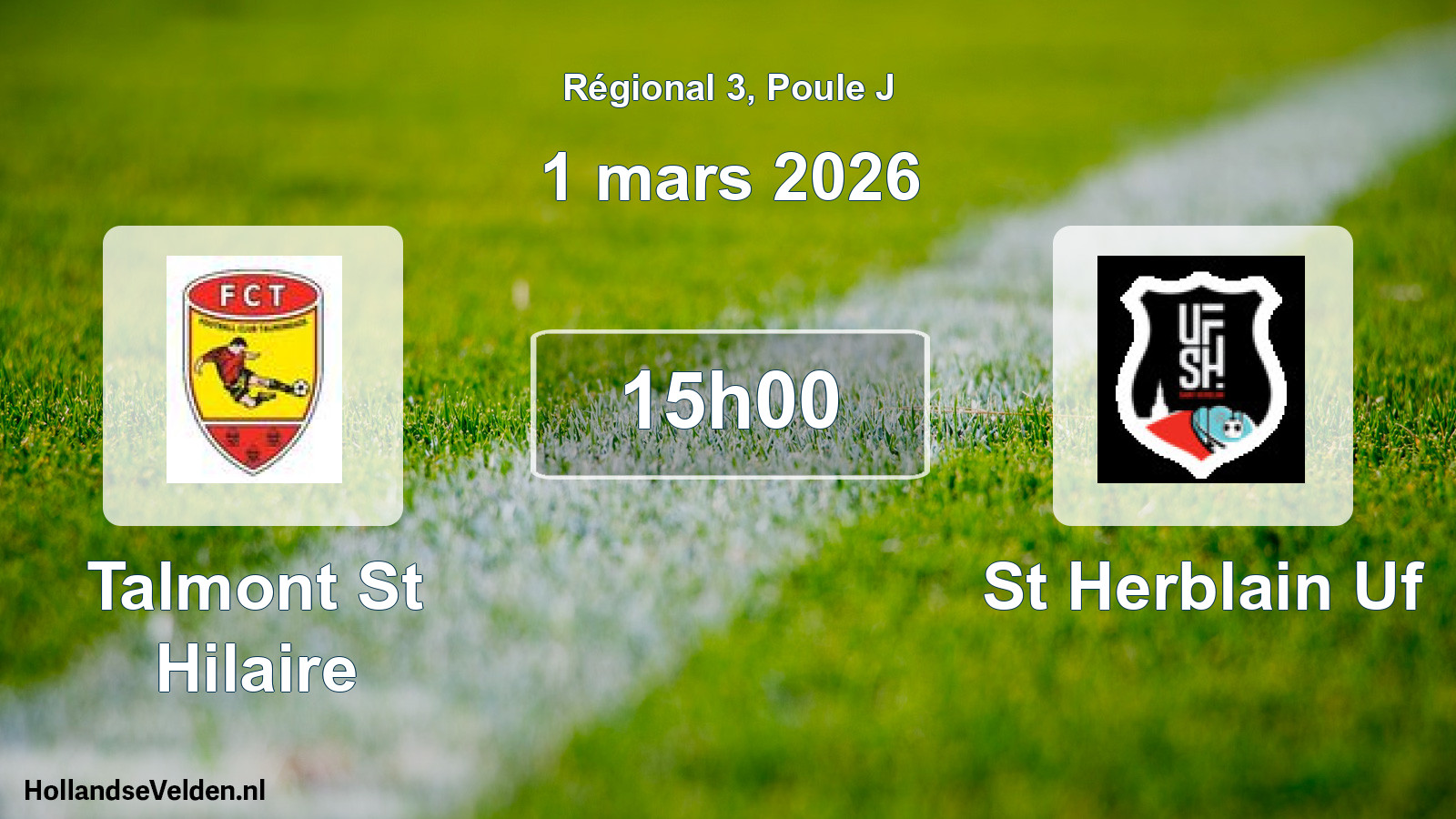 Geplande wedstrijd: Talmont St Hilaire - St Herblain Uf (1 maart 2026)