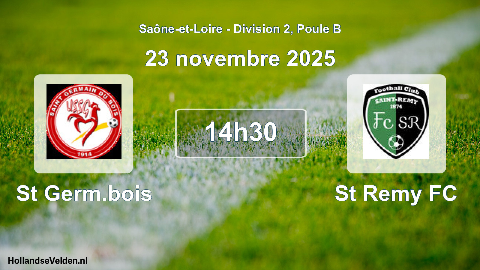Scheduled Match: St Germ.bois - St Remy FC (23 November 2025)