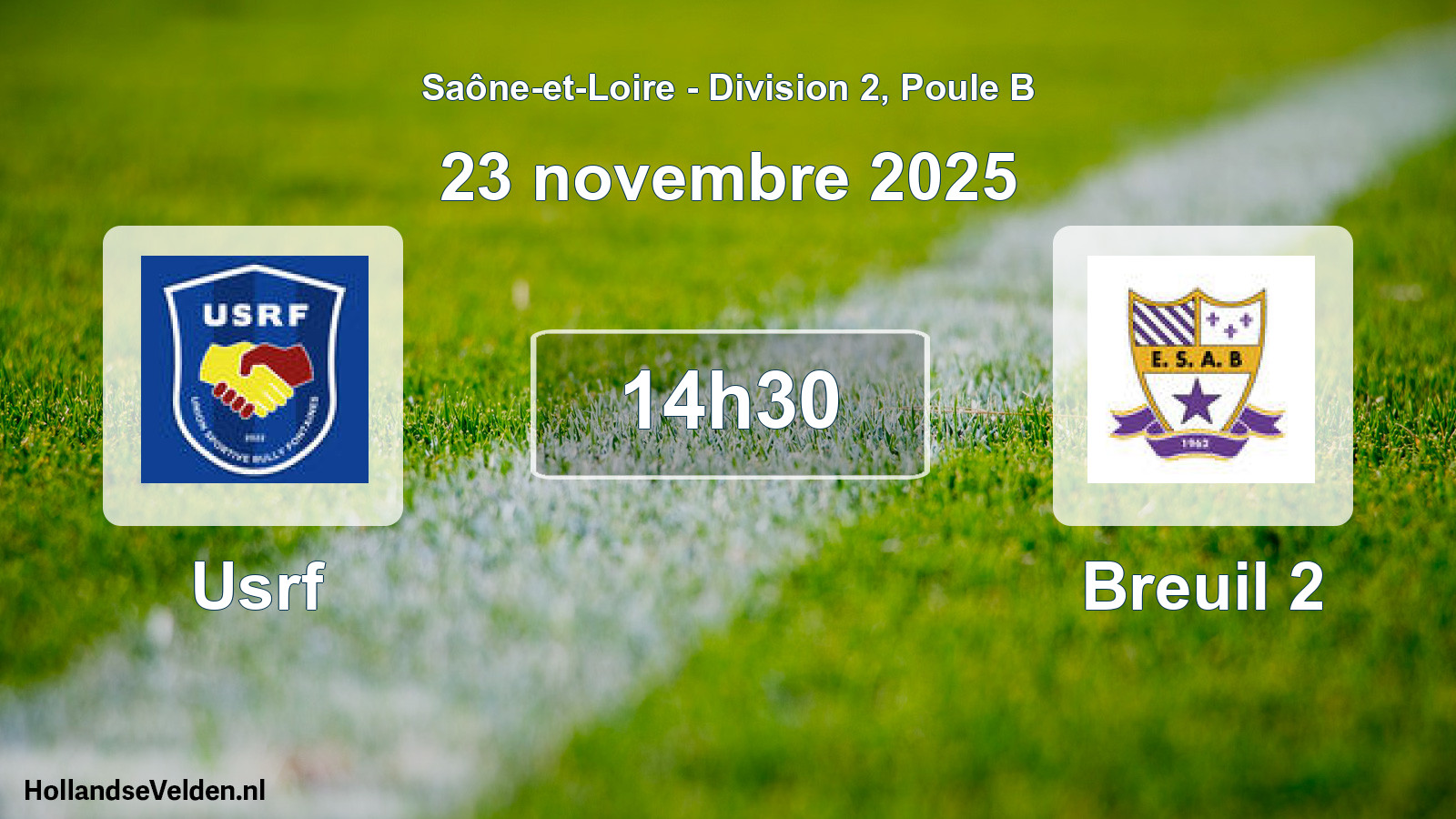 Scheduled Match: Usrf - Breuil 2 (23 November 2025)