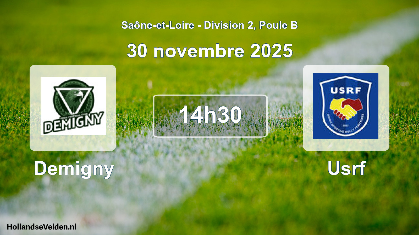 Scheduled Match: Demigny - Usrf (30 November 2025)