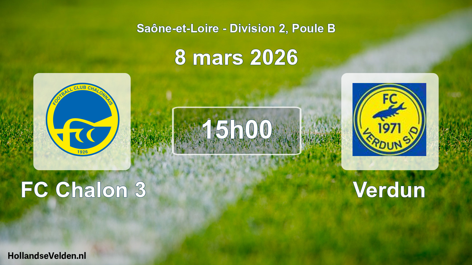 Scheduled Match: FC Chalon 3 - Verdun (8 March 2026)