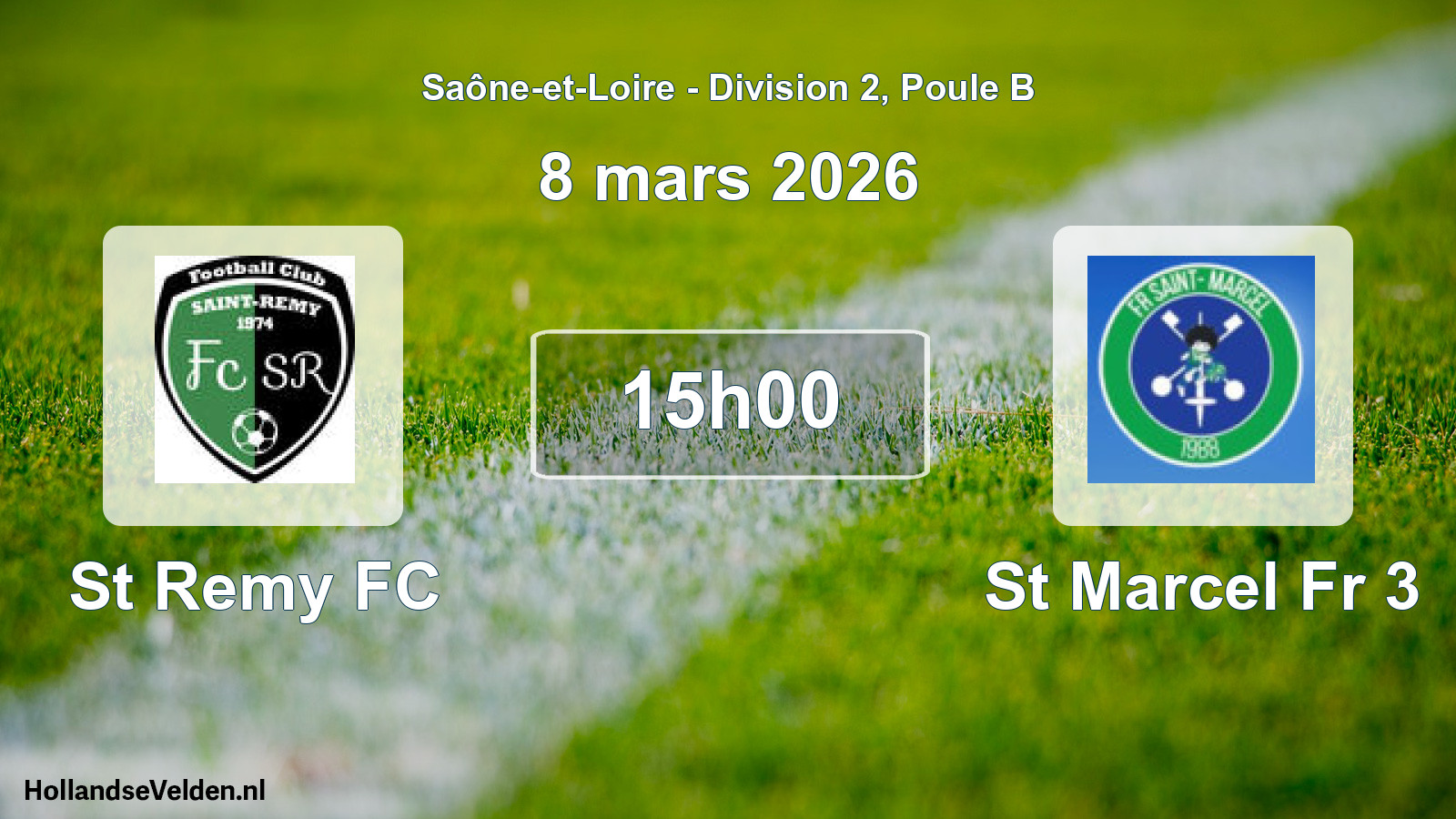 Scheduled Match: St Remy FC - St Marcel Fr 3 (8 March 2026)