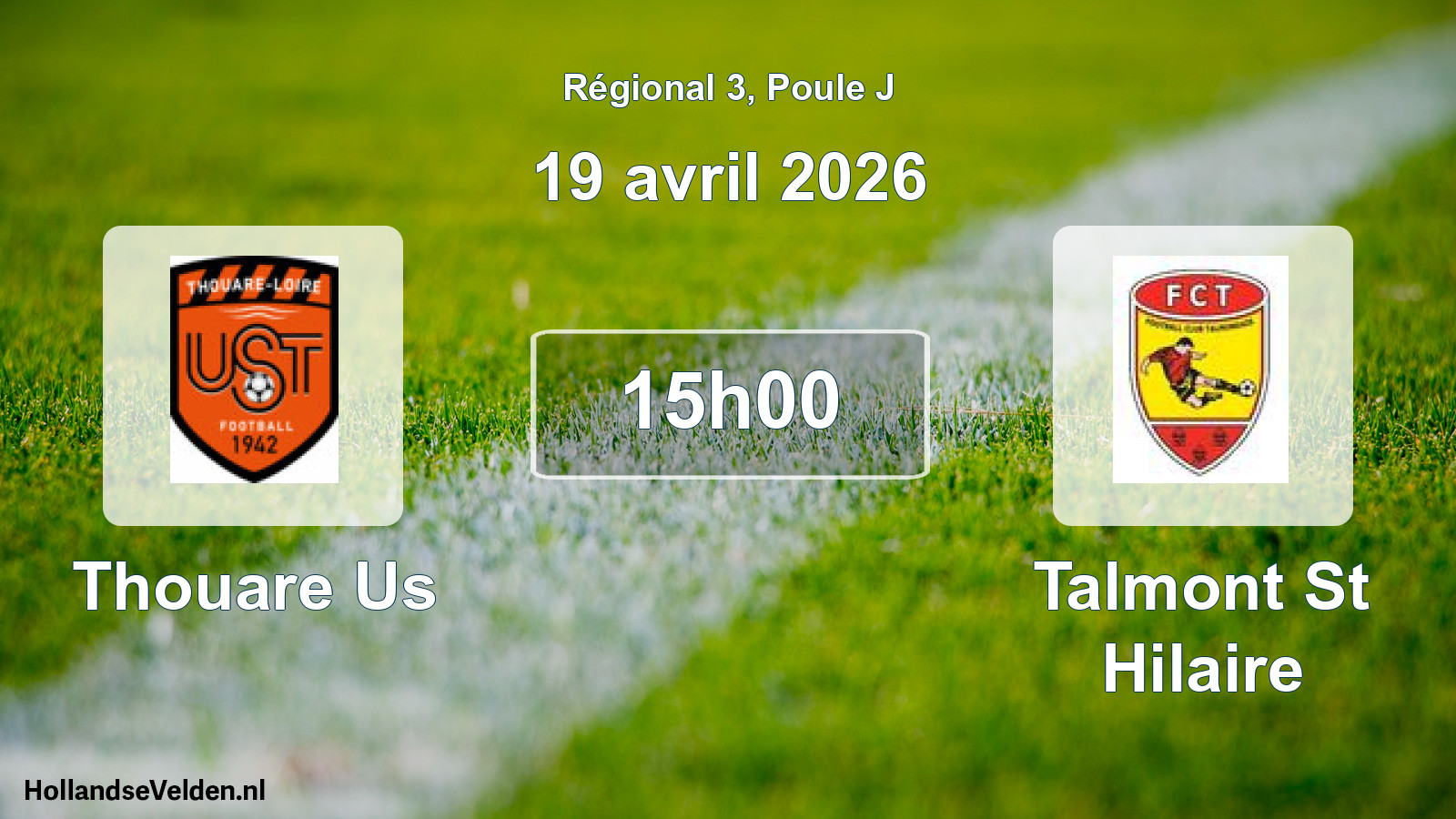 Scheduled Match: Thouare Us - Talmont St Hilaire (19 April 2026)