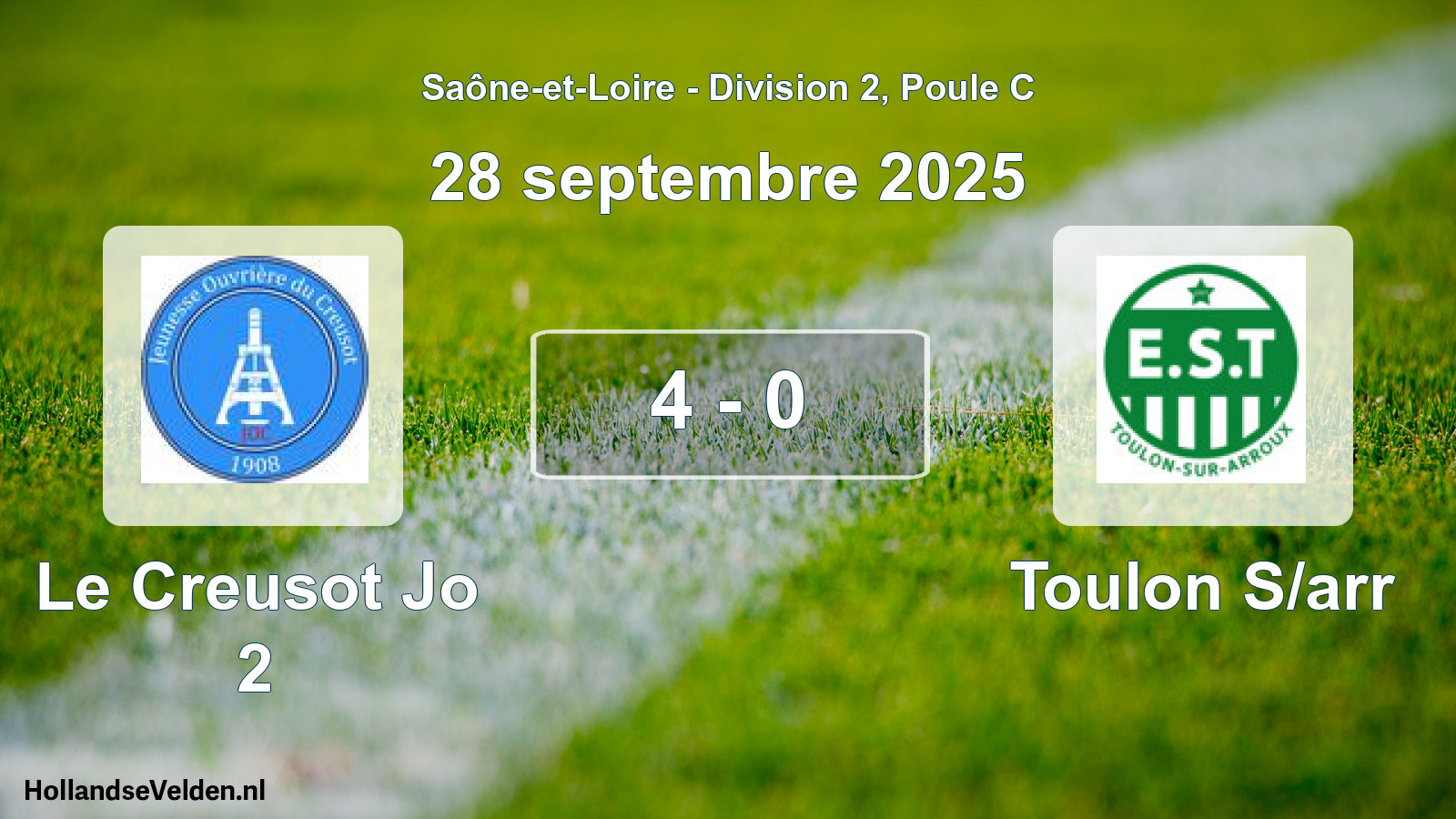 Total number of matches played: Le Creusot Jo 2 - Toulon S/arr 4 - 0 (28 September 2025)