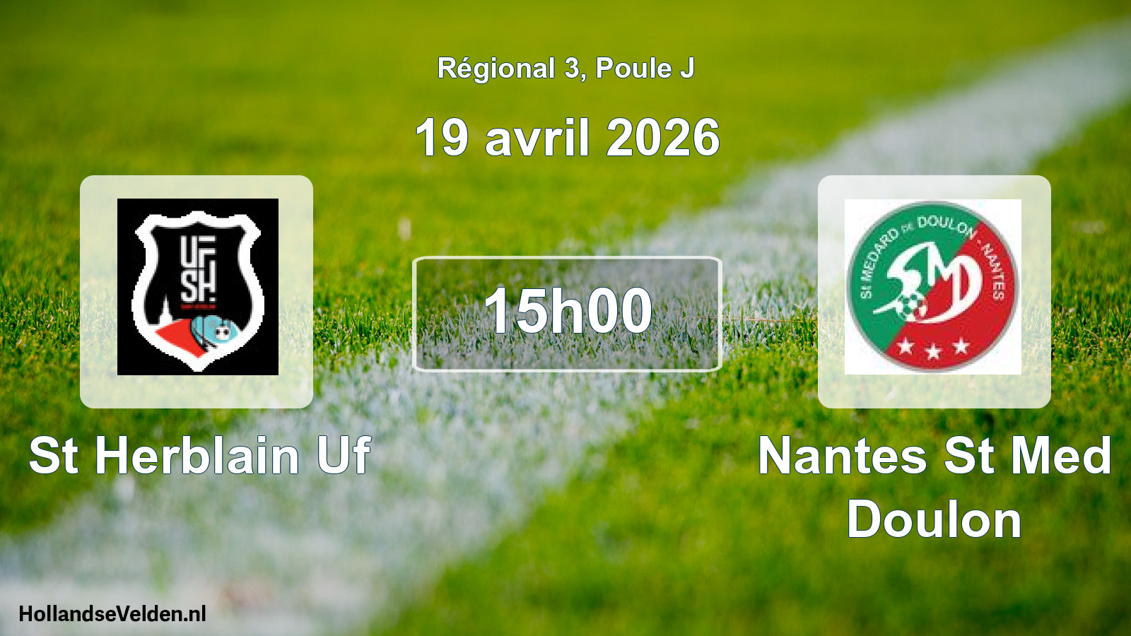 Scheduled Match: St Herblain Uf - Nantes St Med Doulon (19 April 2026)