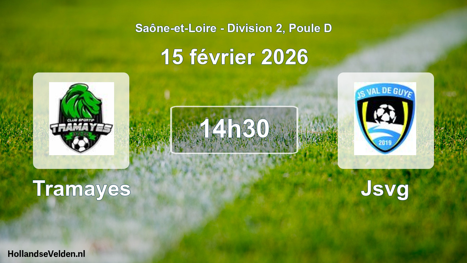 Match programmé: Tramayes - Jsvg (15 février 2026)