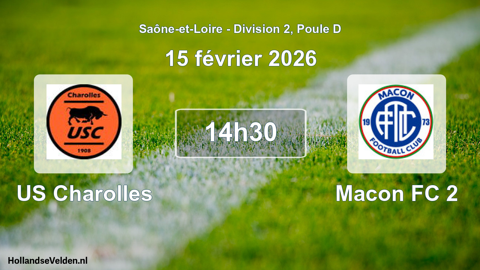 Scheduled Match: US Charolles - Macon FC 2 (15 February 2026)