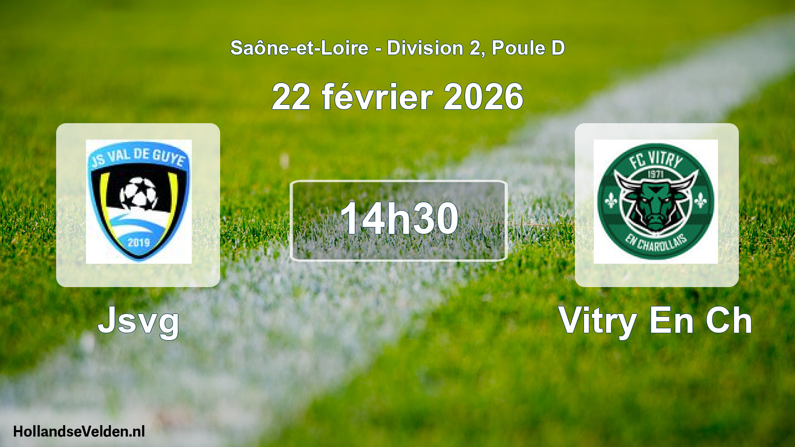 Match programmé: Jsvg - Vitry En Ch (22 février 2026)