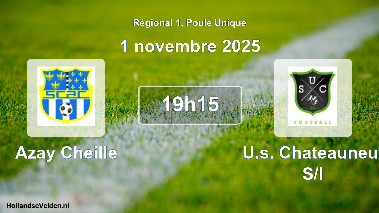 Geplande wedstrijd: Azay Cheille - U.s. Chateauneuf S/l (1 novembre 2025)