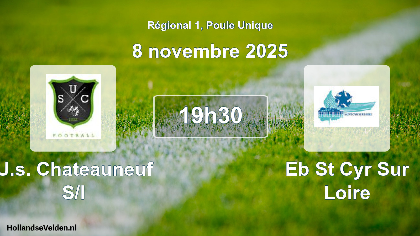Scheduled Match: U.s. Chateauneuf S/l - Eb St Cyr Sur Loire (8 November 2025)