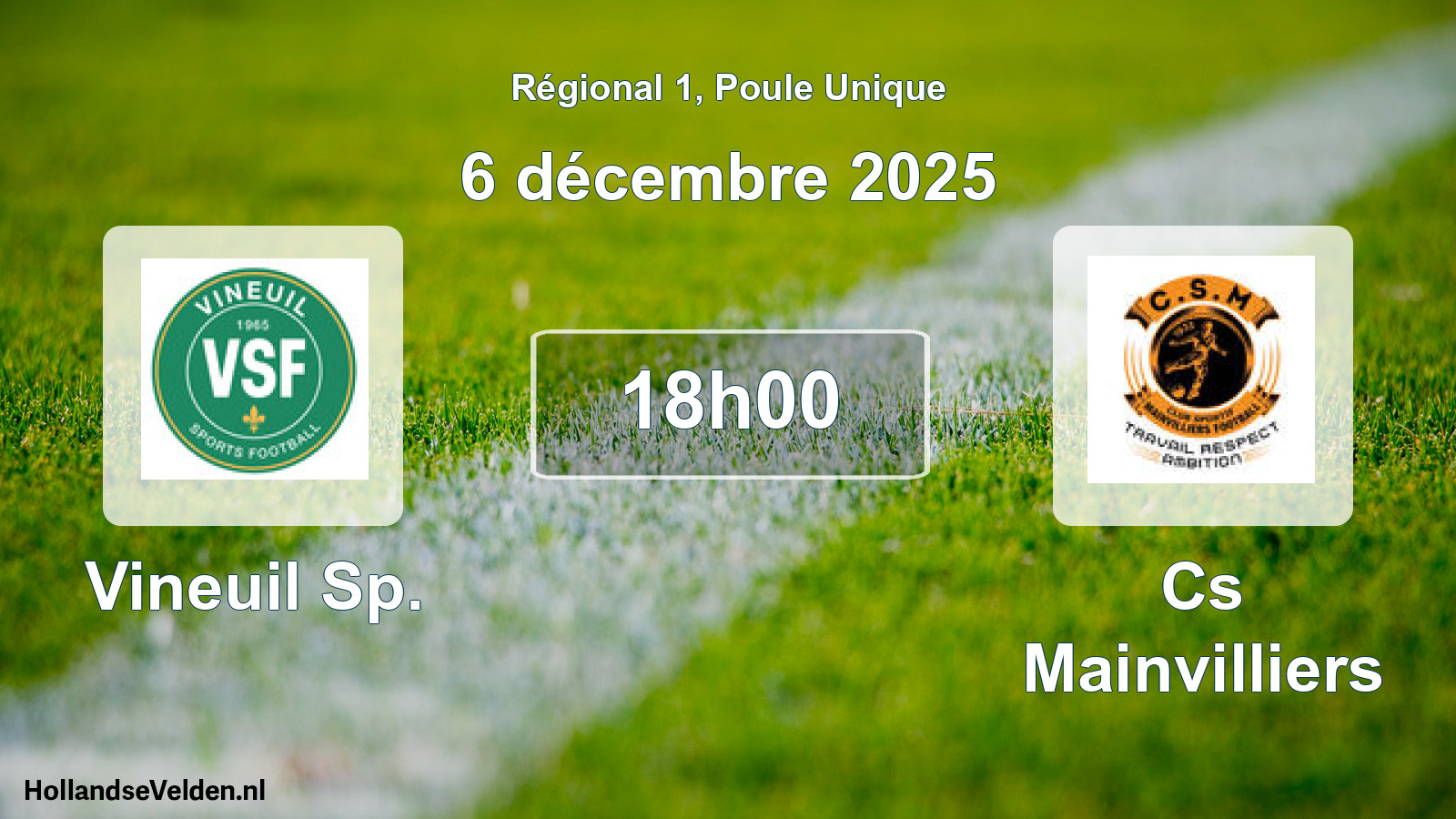 Scheduled Match: Vineuil Sp. - Cs Mainvilliers (6 December 2025)