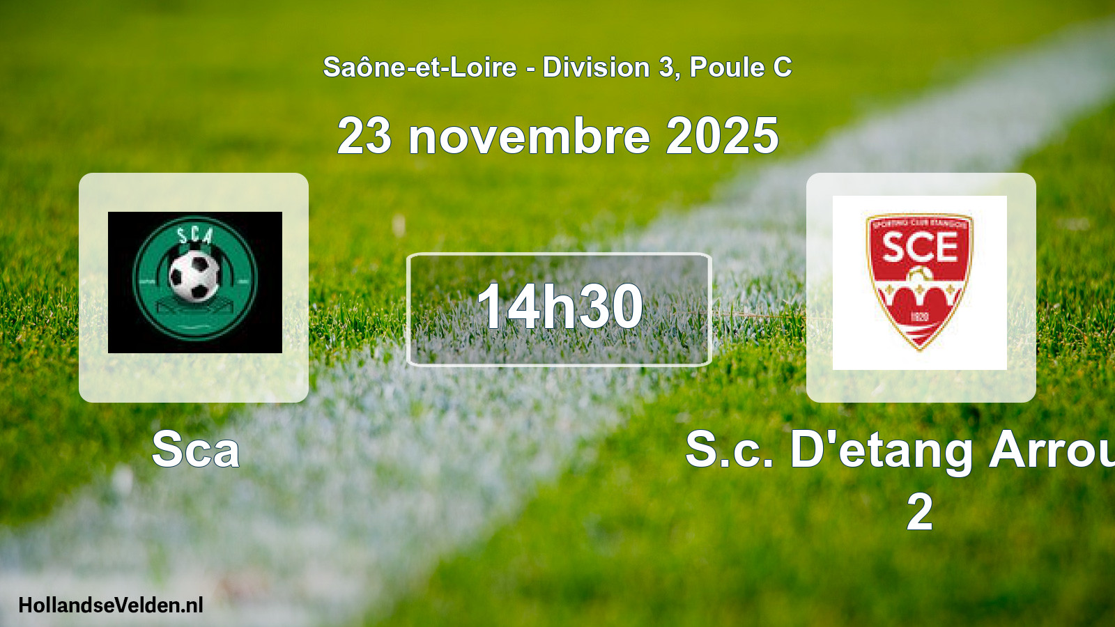 Scheduled Match: Sca - S.c. D'etang Arroux 2 (23 November 2025)