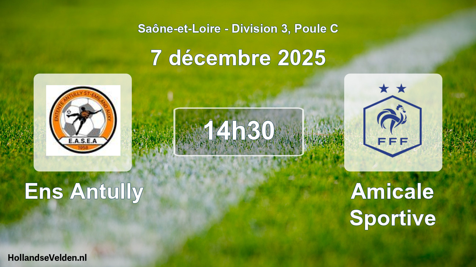 Geplande wedstrijd: Ens Antully - Amicale Sportive (7 december 2025)