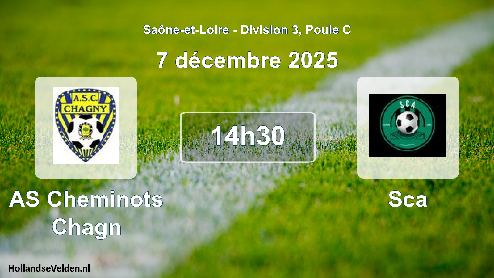 Scheduled Match: AS Cheminots Chagn - Sca (7 December 2025)