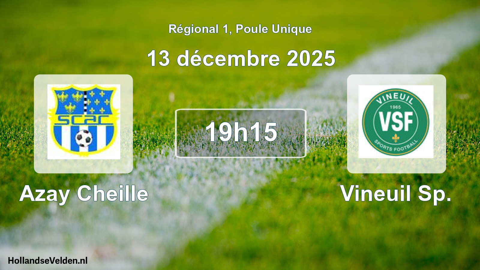 Geplande wedstrijd: Azay Cheille - Vineuil Sp. (13 décembre 2025)