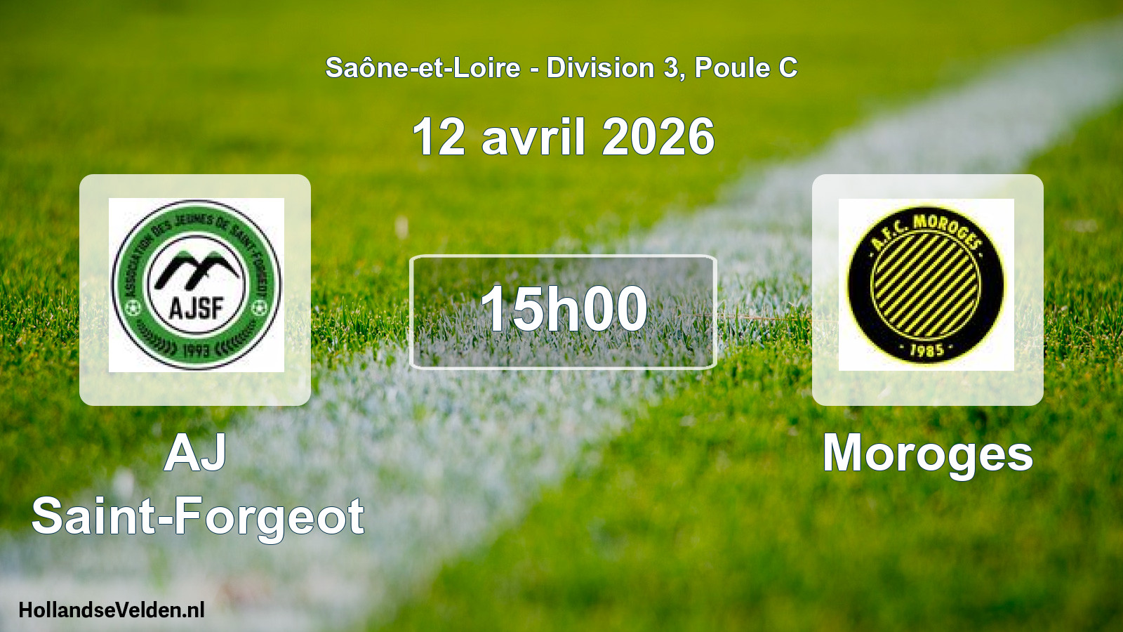 Scheduled Match: AJ Saint-Forgeot - Moroges (12 April 2026)
