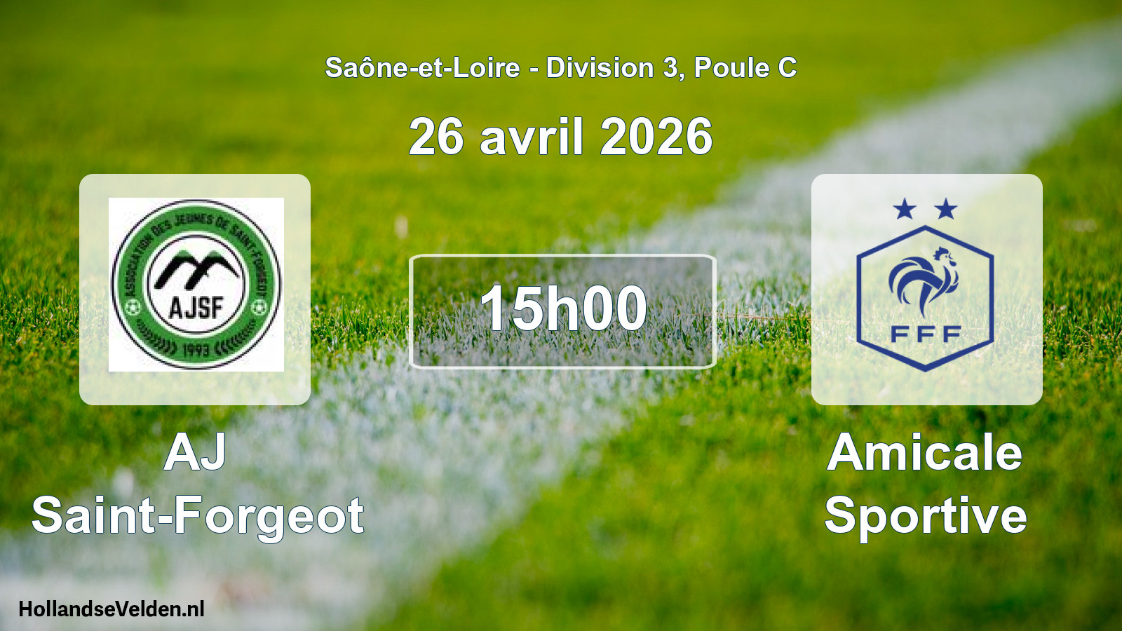 Scheduled Match: AJ Saint-Forgeot - Amicale Sportive (26 April 2026)
