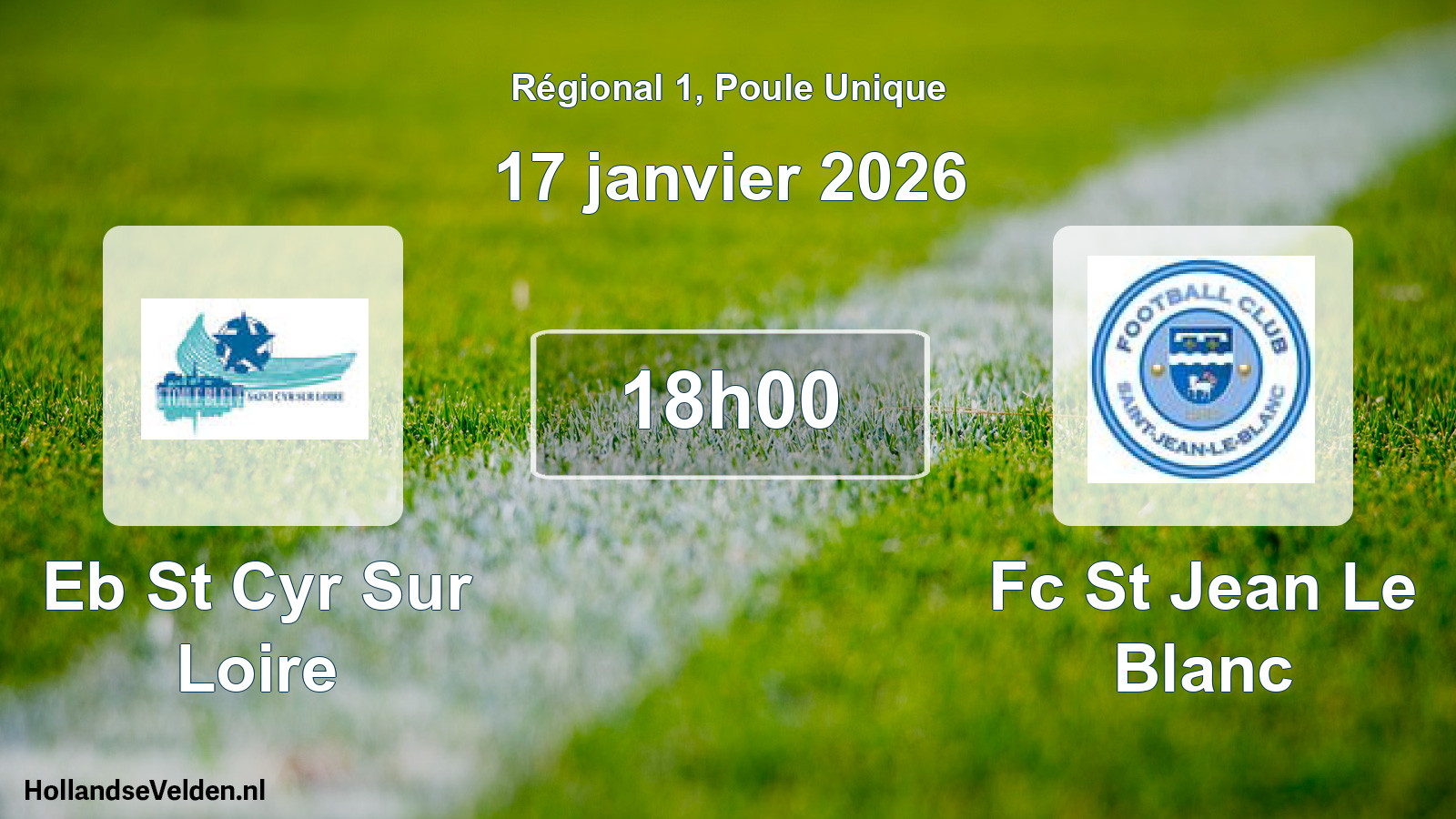 Geplande wedstrijd: Eb St Cyr Sur Loire - Fc St Jean Le Blanc (17 januari 2026)