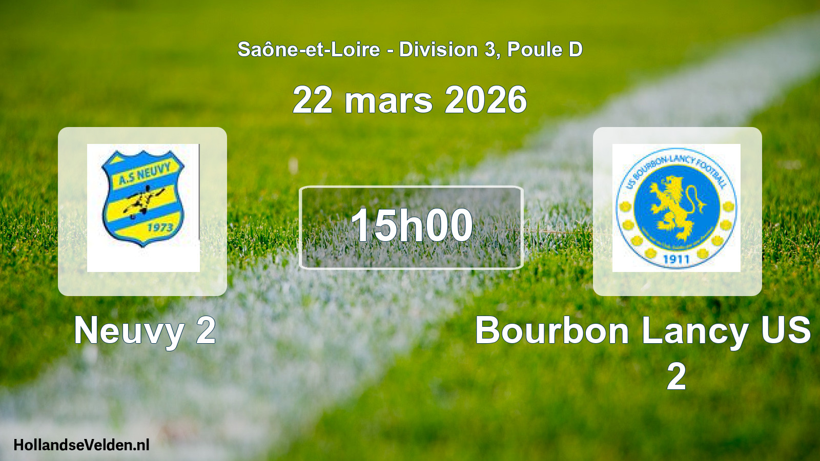 Scheduled Match: Neuvy 2 - Bourbon Lancy US Fpt 2 (22 March 2026)