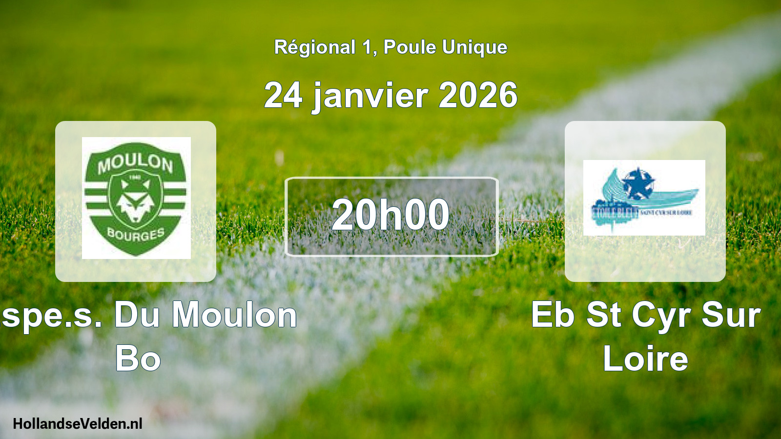 Geplande wedstrijd: Espe.s. Du Moulon Bo - Eb St Cyr Sur Loire (24 januari 2026)