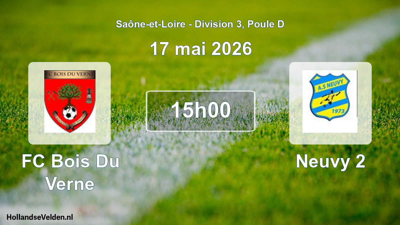 Scheduled Match: FC Bois Du Verne - Neuvy 2 (17 May 2026)