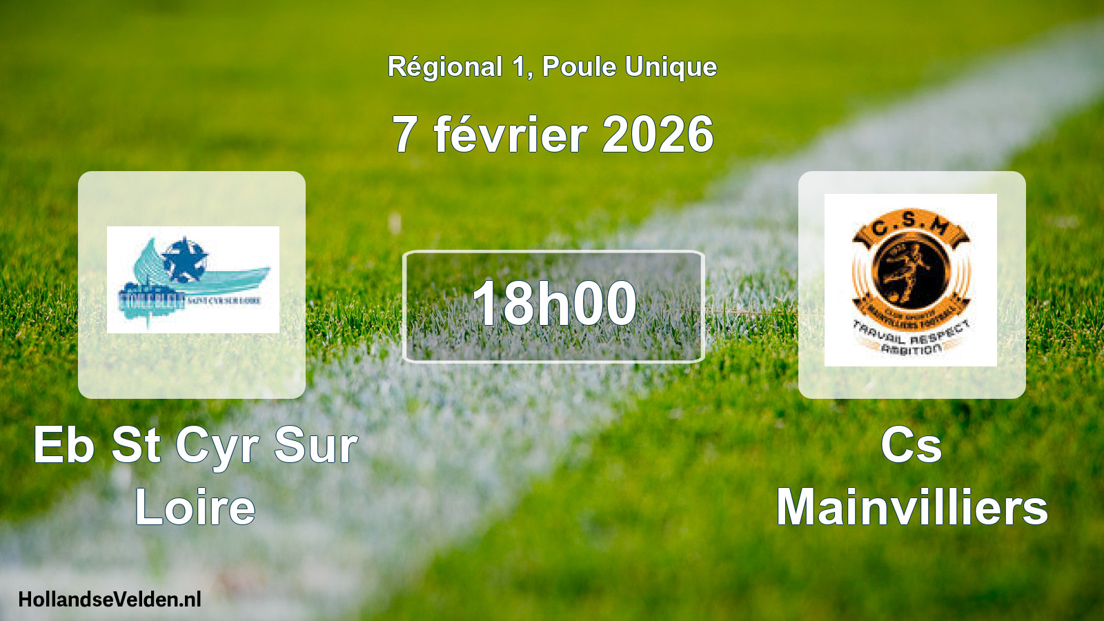 Geplande wedstrijd: Eb St Cyr Sur Loire - Cs Mainvilliers (7 février 2026)