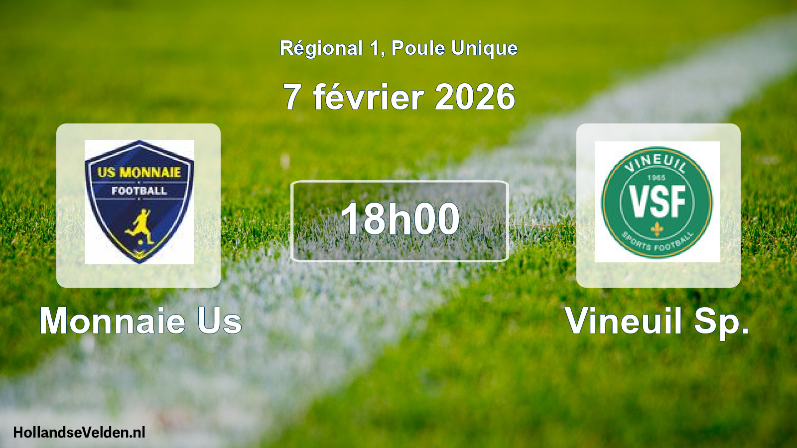 Scheduled Match: Monnaie Us - Vineuil Sp. (7 February 2026)