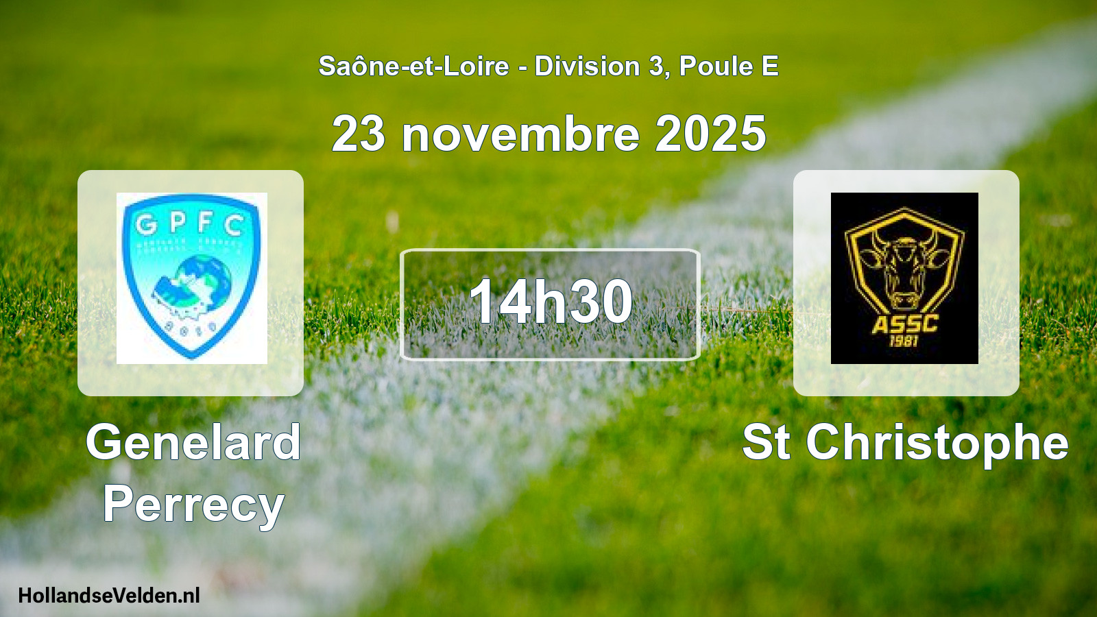 Scheduled Match: Genelard Perrecy - St Christophe (23 November 2025)