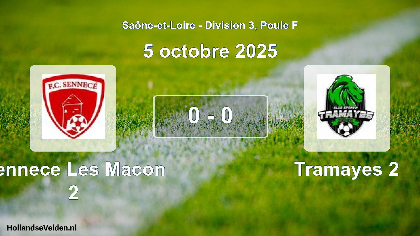 Total number of matches played: Sennece Les Macon 2 - Tramayes 2 0 - 0 (5 October 2025)