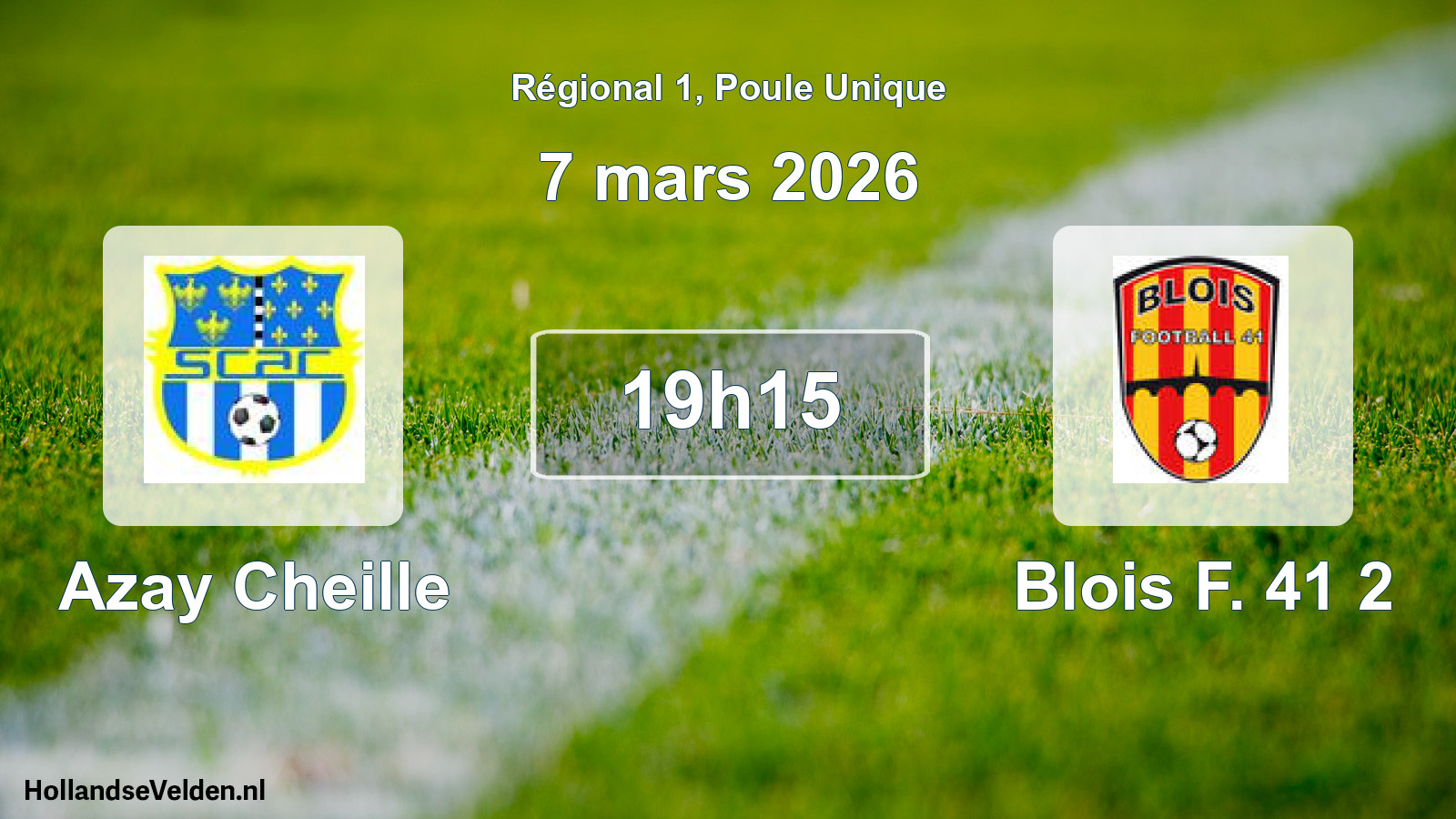 Geplande wedstrijd: Azay Cheille - Blois F. 41 2 (7 maart 2026)