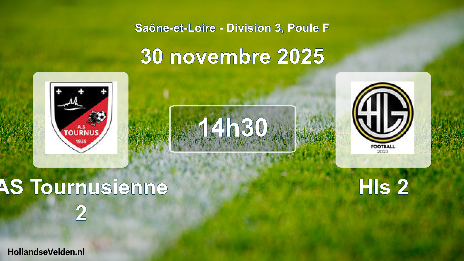 Scheduled Match: AS Tournusienne 2 - Hls 2 (30 November 2025)
