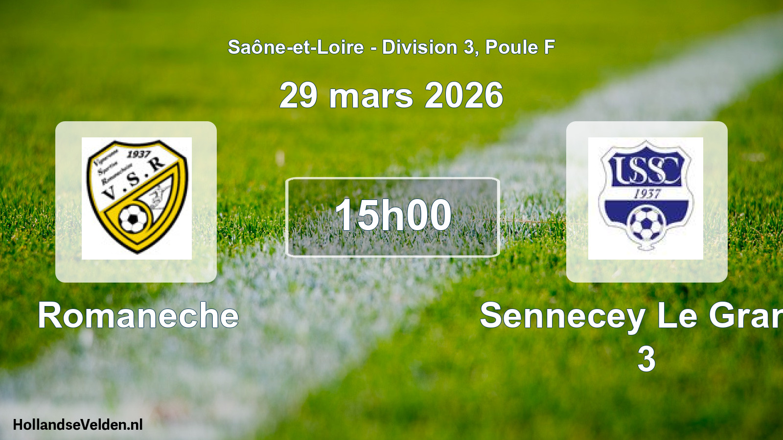 Match programmé: Romaneche - Sennecey Le Grand 3 (29 mars 2026)